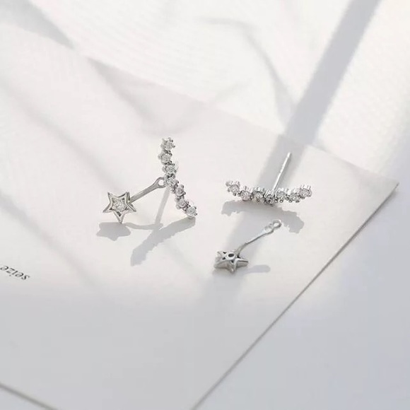 New 925 Sterling Silver star earring - Picture 3 of 3